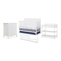 Crib dresser and changing table outlet set